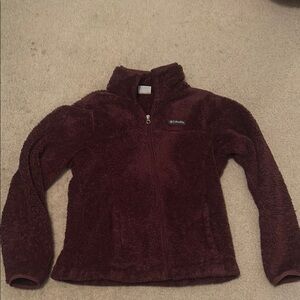 Columbia Maroon Fleece Jacket